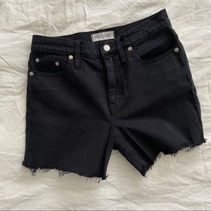 Madewell High Waisted Cut Off Denim Shorts